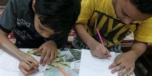 "رسم علم مصر" ورشة فنون تشكيلية بمكتبة الطفل بالأقصر - مصر النهاردة