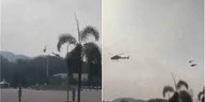 اصطدام طائرتين هليكوبتر للبحرية الملكية الماليزية.. بالفيديو - مصر النهاردة