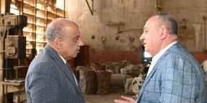 وزير قطاع الأعمال العام يتفقد أعمال تطوير مصانع شركة النصر لصناعة المواسير - مصر النهاردة