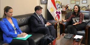 مايا مرسي تبحث التعاون مع رئيس منظمة التعاون الاقتصادي والتنمية - مصر النهاردة