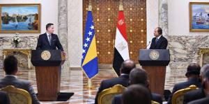 7 صور ترصد تفاصيل مباحثات السيسي ورئيس البوسنة والهرسك - مصر النهاردة
