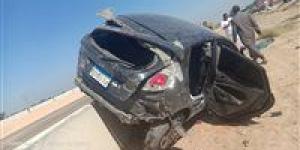 انقلاب سيارة ملاكي وإصابة قائدها على الطريق الصحراوي بسوهاج - مصر النهاردة