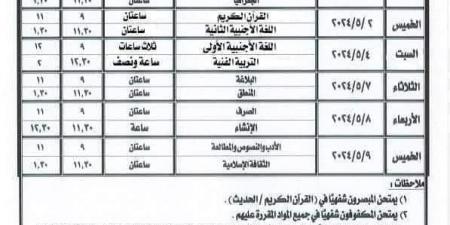 اليوم، انطلاق امتحانات الصفين الأول والثاني الثانوي بالمعاهد الأزهرية - مصر النهاردة