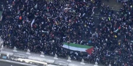تظاهرة حاشدة في بريطانيا لدعم وقف العدوان الإسرائيلي على غزة ( فيديو) - مصر النهاردة