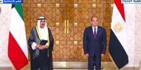 السيسي وأمير الكويت يؤكدان رفضهما استمرار إسرائيل في عملياتها العسكرية - مصر النهاردة