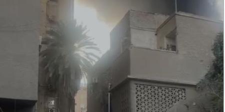 حريق هائل في العجوزة والحماية المدنية تحاول السيطرة - مصر النهاردة