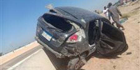 انقلاب سيارة ملاكي وإصابة قائدها على الطريق الصحراوي بسوهاج - مصر النهاردة