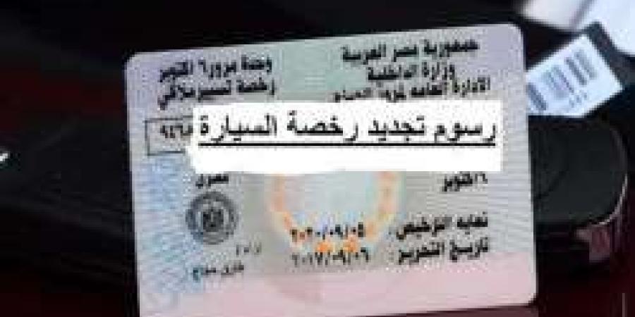 رسوم تجديد رخصة سيارة ملاكي للسنة الواحدة.. الأوراق المطلوبة - مصر النهاردة