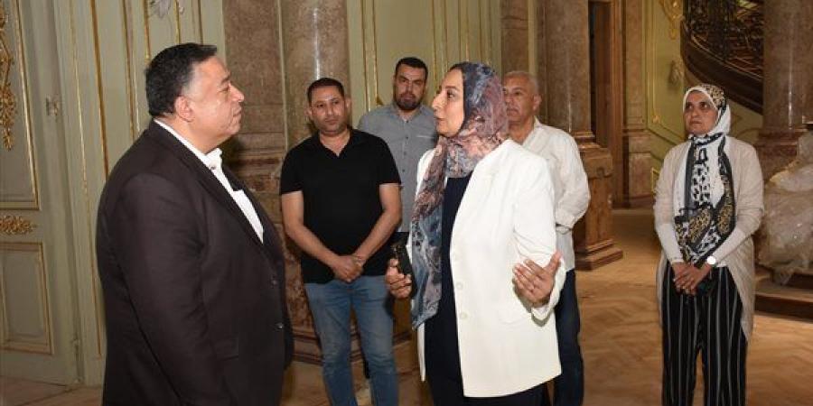 نائب رئيس جامعة عين شمس تتفقد أعمال التطوير بقصر الزعفران - مصر النهاردة