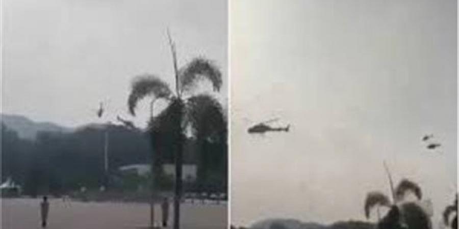 اصطدام طائرتين هليكوبتر للبحرية الملكية الماليزية.. بالفيديو - مصر النهاردة